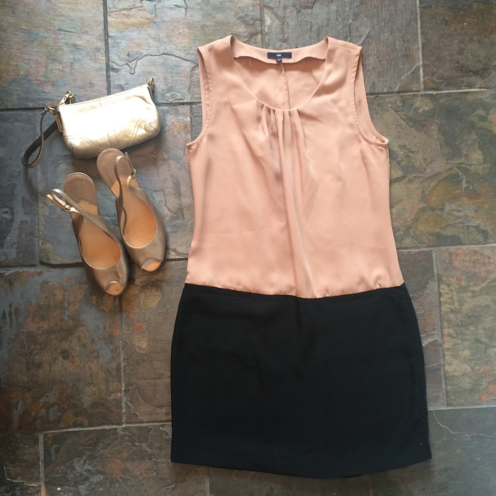 Gap Pink + Black Dress
